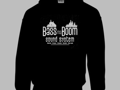 Hoodie "Bass ma Boom Sound System" (Black or Khaki) main photo