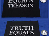 Truth Equals Treason logo patch & badge package (1 x patch & 1 x badge) photo 