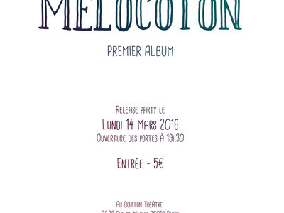 Poster "Release Party" Melocoton main photo