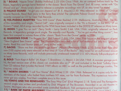 CD booklet with details/info on each track included. main photo