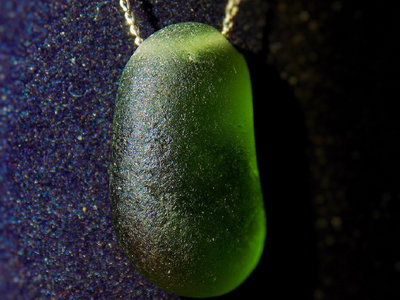 Unique sea glass necklace with free sea shanty / Mwclis gwydr môr unigryw gyda sianti môr am ddim main photo