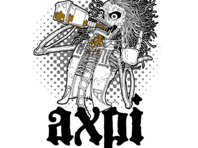 DrunkSkull-sticker (diseño por Alex.G) main photo