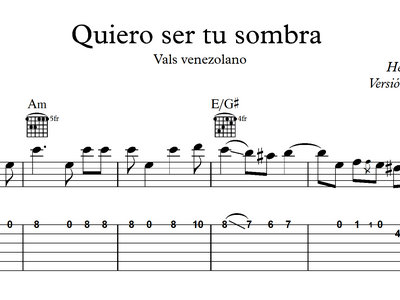 Quiero ser tu sombra (Versión para 2 guitarras) | El Profe Mauro