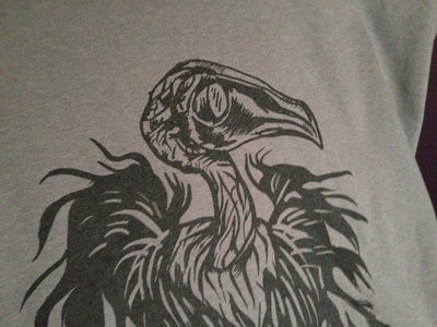 plague vulture (black print on grey shirt) main photo