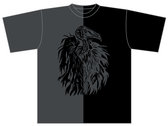 plague vulture (black print on grey shirt) photo 