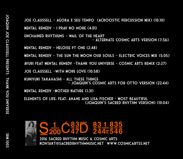 Thank You Universe - CD Release. | Joaquin Joe Claussell