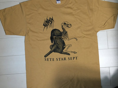 "Grow and decline" T-shirt - Old Gold main photo