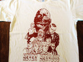 Never Nervous "Return Of The Living Dead" Shirt (blood red ink on white shirt) photo 