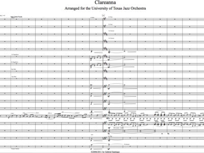 Jazz Orchestra - Clareanna - Score & Parts main photo