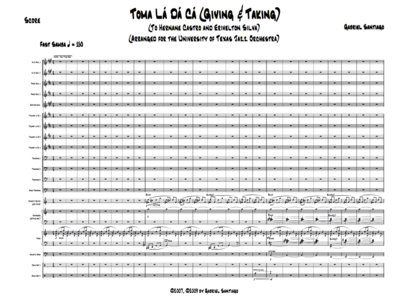 Jazz Orchestra - Toma Lá Dá Cá (Giving & Taking) - Study Score main photo