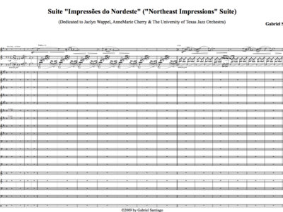 Expanded Jazz Orchestra - Northeast Impressions Suite - Study Score main photo