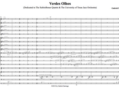 Expanded Jazz Orchestra - Verdes Olhos - Study Score main photo