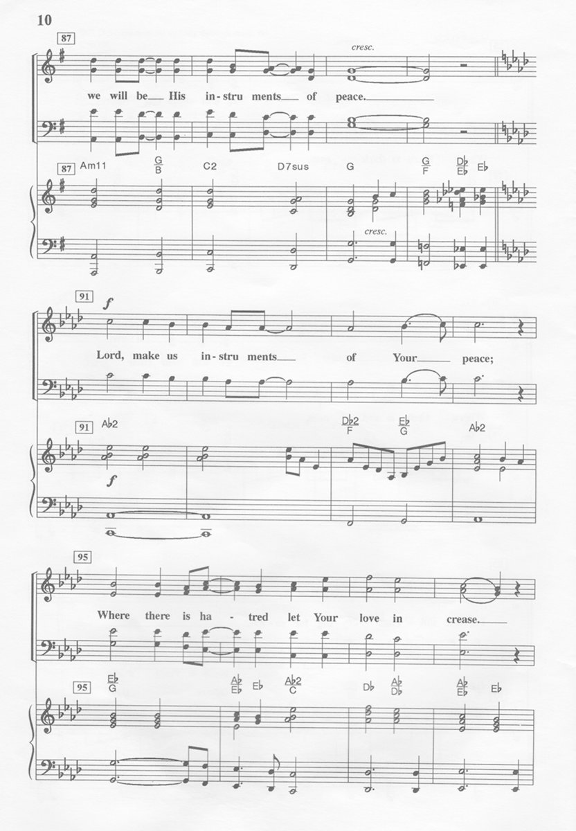 Instruments of Your Peace Choral Music Kirk & Deby Dearman