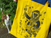 Jake Blanchard Design - Black Print on Yellow Tote photo 