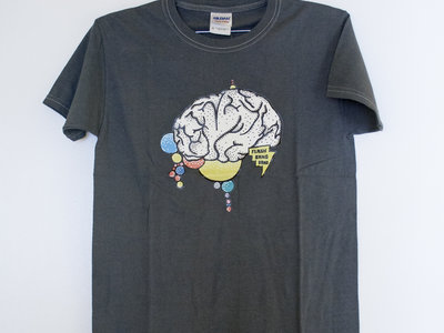 Brain T-shirt in grey – youth main photo