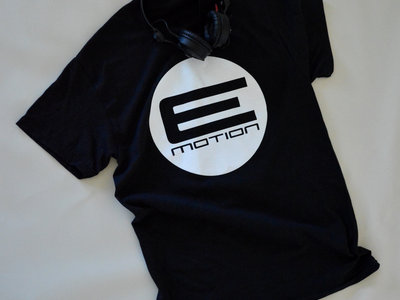 E-Motion Records Logo T-Shirt (White on Black) main photo