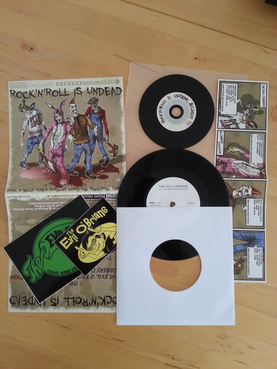 Rock'n'Roll Is Undead 4-Band-Split 7'' | Various Artists | Evil O