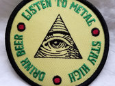 LISTEN TO METAL - 3" Embroidered Patch photo 