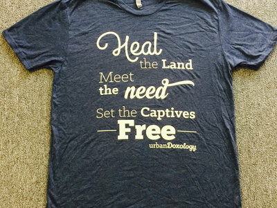 "Heal the Land" T-shirt (blue) main photo
