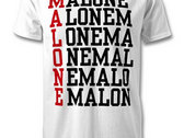Malone Text T-shirt - Grey / Red / White photo 