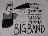 Screamin' Miss Jackson & the Slap Ya Mama Big Band MEGAPHONE design T Shirt photo 