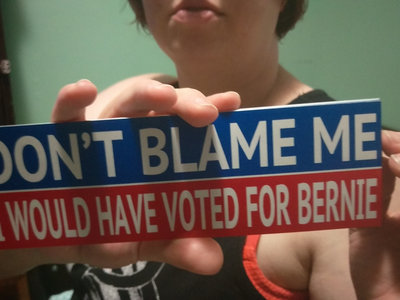 Don't Blame Me, I Would Have Voted For Bernie bumper sticker main photo