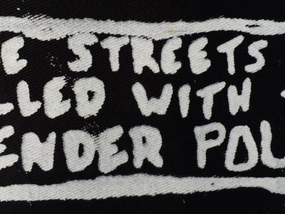 'Gender Police' Screen printed patch main photo