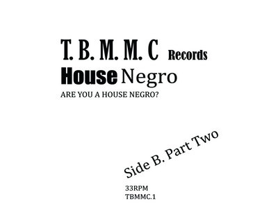 House Negro - 7" Vinyl Release - SHIPPING STARTED 3/12/19. main photo