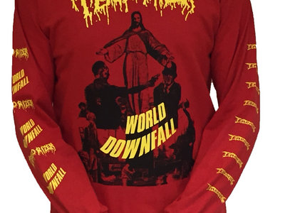 World Downfall Red Long Sleeve Shirt | Terrorizer