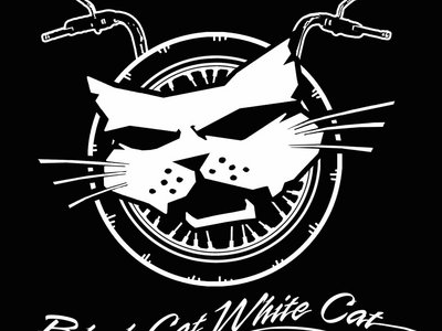 BlackCatWhiteCat biker-cat logo T-shirt main photo