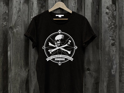 The Endless Shipwreck. Skull and Cross Bones Design Hand Screen Printed Shirt main photo