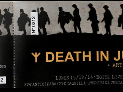 Death in June. Original Ticket Madrid show 2014 / Limited main photo