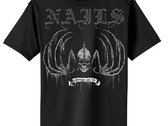 Tee-shirt Homme NAILS Unsilent Death - Motif Musique Métal, Couleur Noir, Tailles S à 5XL, Coton