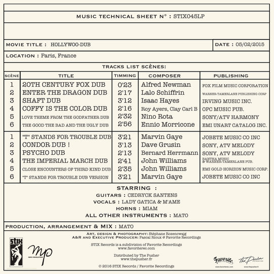 レアおすすめのダブ名盤！Mato Hollywood / Dub Hollywoo Dub | Mato | Favorite Recordings