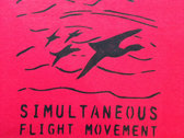 Simultaneous Flight Movement - T-Shirt - Hand Stencilled 100% Cotton photo 
