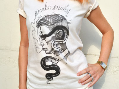T-Shirt (Vintage White color / limited Edition / unisex) + 1 mp3 | Parlor  Snakes