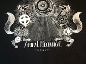 Limited edition "Animal Mechanical engraving" Black Hoodie photo 