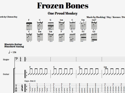 Frozen Bones (Guitar and Lyrics) - Digital Download main photo
