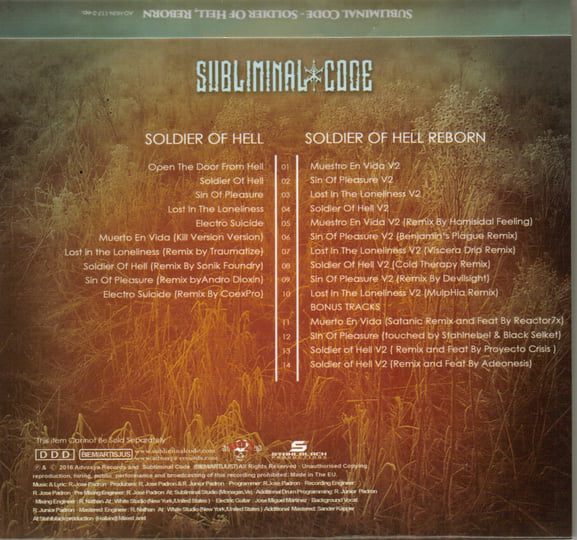 Soldier Of Hell_Reborn extended edition | Subliminal Code