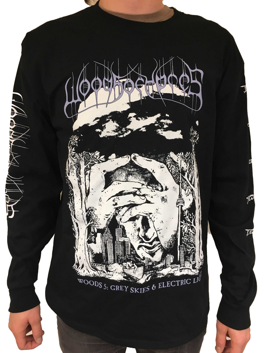 Woods 5: Grey Skies & Electric Light Long Sleeve T shirt | Woods