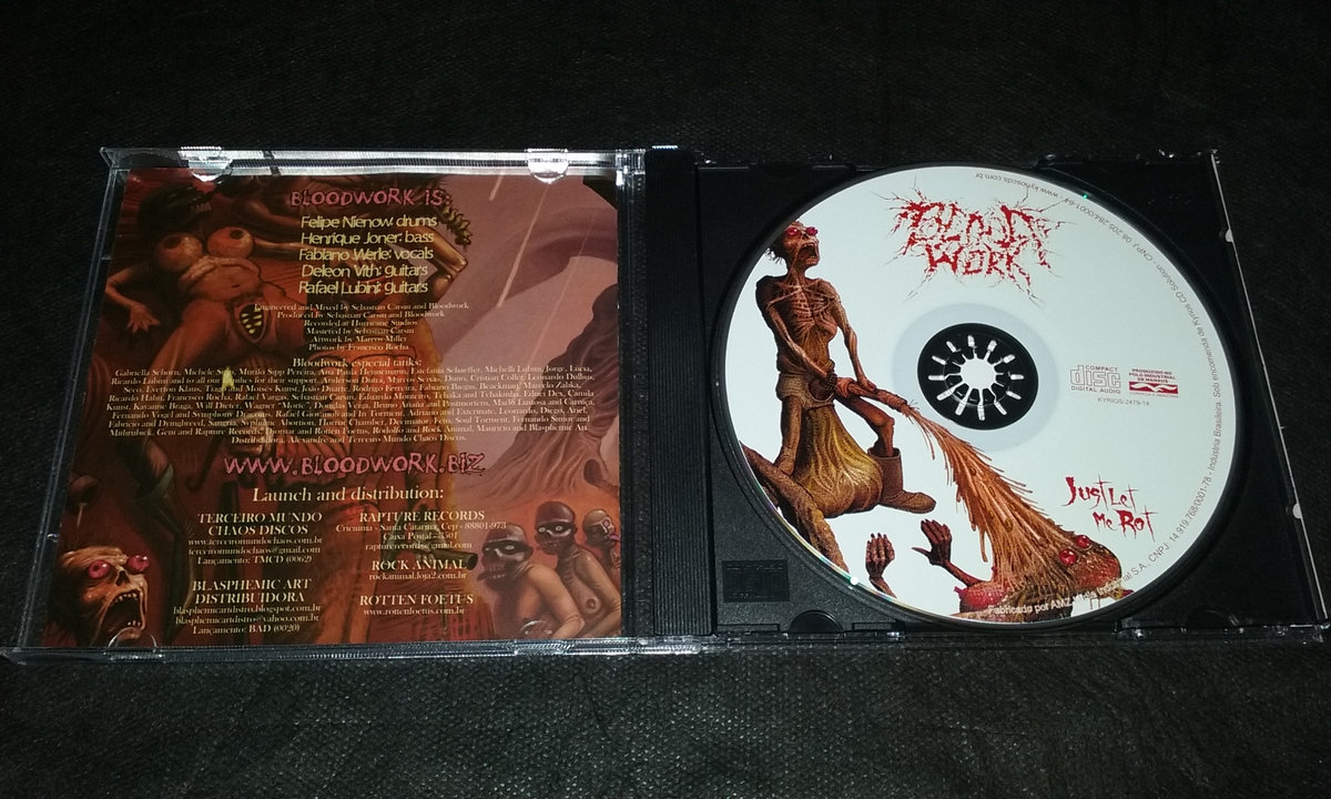 BLOODWORK: Just Let Me Rot – CD | Cemiterio Records 