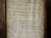 Song Lyric Sheet (OUT OF STOCK) photo 
