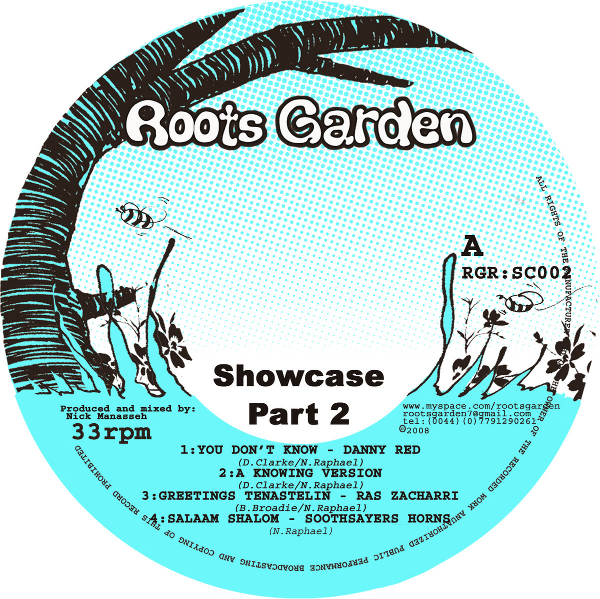 英12” Various Showcase Part 2 RGRSC002 Roots Garden /00250 Roots Garden Showcase (part 2) | Various artists (Freddie