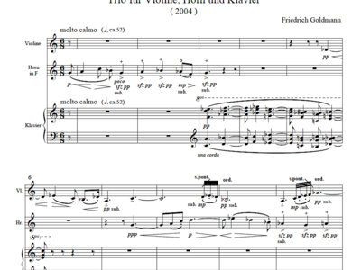 Trio für Violine, Horn und Klavier (score PDF) main photo