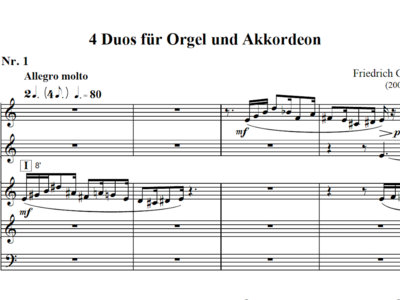 4 Duos für Orgel und Akkordeon (score PDF) main photo