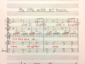 hand-drawn manuscript page: "the little match girl passion" photo 