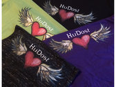 SOLD OUT Unisex HuDost Black 'Heart & Wings' T-Shirt photo 