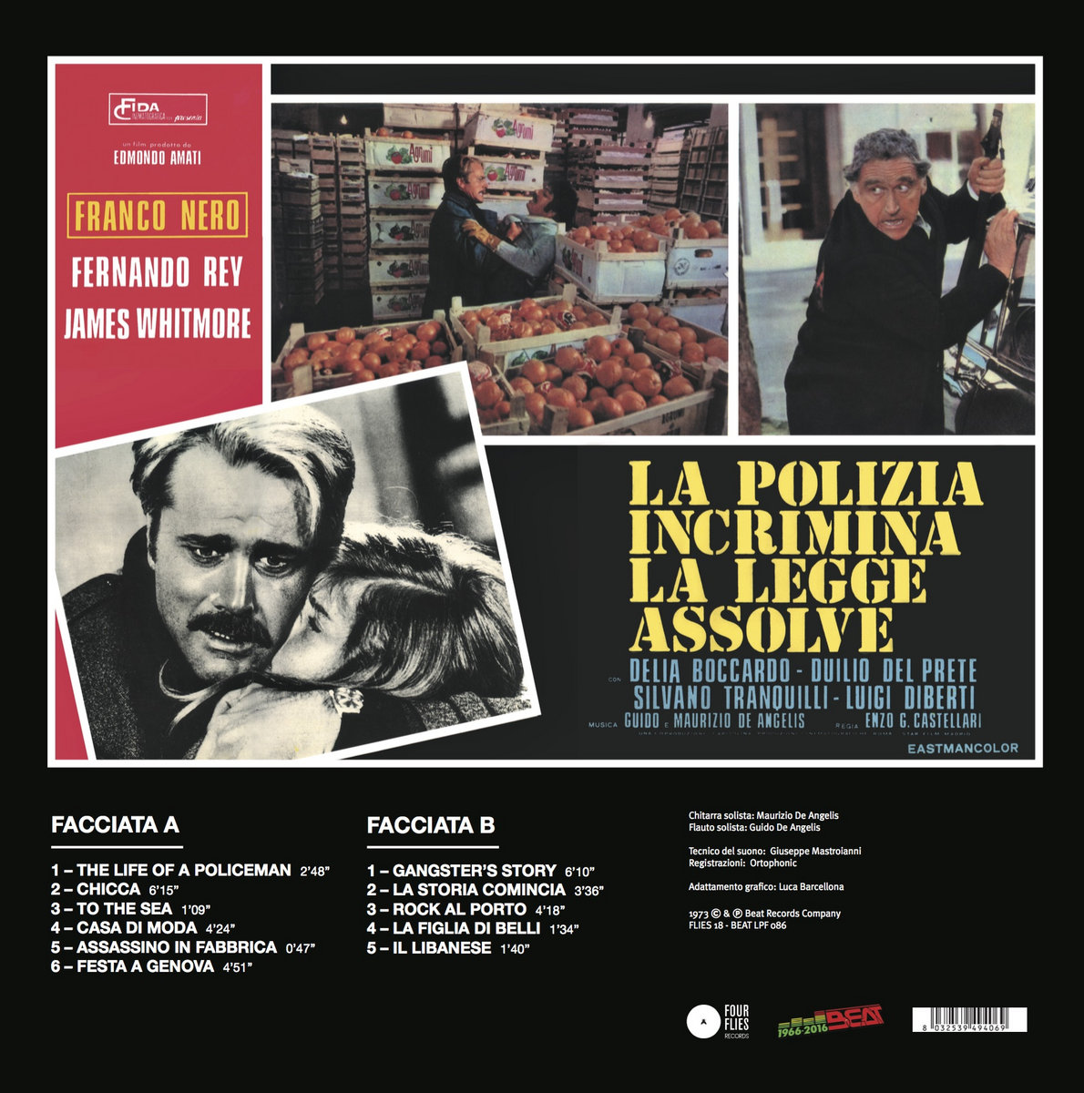 伊LP Guido &amp; Maurizio De Angelis La Polizia Incrimina La Legge Assolve (Original Mot LPF095 Beat Records Company /00260 LA POLIZIA INCRIMINA, LA LEGGE ASSOLVE | GUIDO & MAURIZIO DE