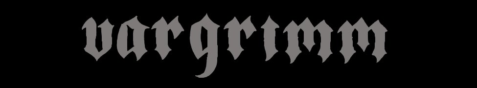 Vargrimm Schriftzug