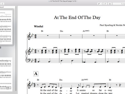 'At The End Of The Day' Sheet Music (pdf) main photo